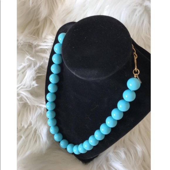 Kenneth Jay Lane Turquoise Colored Beaded Necklace - Picture 3 of 10